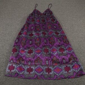 Vintage Banana Republic Dress Womens 6 Purple Boho Silk Babydoll Fairy Event Y2K